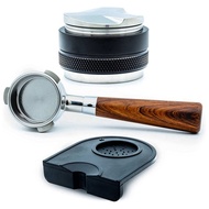 Coffee 54mm Bottomless Portafilter + 53mm Coffee Distributor & Tamper + Tamp Mat for the <br> Brevil