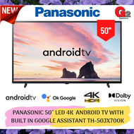 PANASONIC ( Ready Stock ) 50'' LED 4K  ANDROID TV WITH BUILT IN GOOGLE ASSISTANT TH-50JX700K