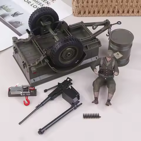 JJRC C8815 Upgrade Parts Trailer Soldier Winch Machine Gun Oil Drum Original Accessories For C8815 R