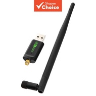 AC600 Dual Band Driver-Free USB Wireless WiFi Ethernet Adapter for Laptop PC Devices  Pemacu Percuma
