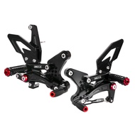 ZX-4R Motorcycle Accessories CNC Aluminum Adjustable Foot Set Rest Rear Set Footrest For KAWASAKI ZX