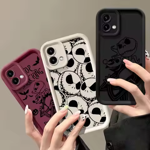 Jack Sally Skellington Art Case for Motorola Moto Edge 70 60 Fusion 50 Pro 40 Neo G06 G56 G86 G85 G8