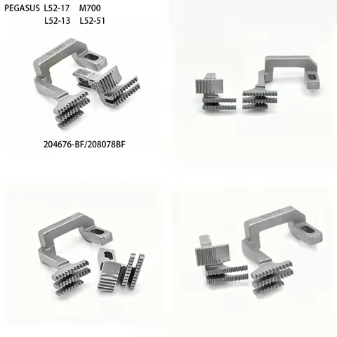 204676-BF 208078BF FEED DOG/Tooth Set for Pegasus M700 L52-17 L52-13 L52-51 Overlock Sewing Machine 