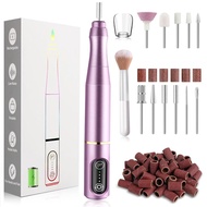 Cordless Nail Drill Electric Nail File Kit, Rechargeable Efile Set, Portable Acrylic Gel Nail Polish