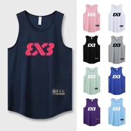 3X3背心速干网眼透气训练服FIBA篮球运动背心薄款无袖美式温柔贩卖机26.6.27