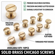 Brass flat curved male-female screw, male-female rivet, I-shaped belt screw rivet Solid Brass Belt R