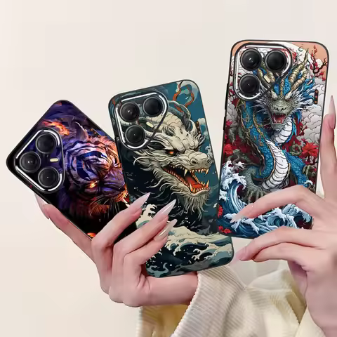 For Tecno Pova 7 5G LJ7 Case Fashion Dragon Tiger Spider Cartoon Soft Silicone Back Cover For Tecno 