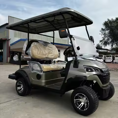 Standard Tested Electric Off-road 4+2 Seats Buggy Club Car Golf Car 4 Wheels Brake New Energy Vehicl