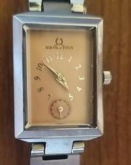 TITUS 鐵達時女裝石英手錶/瑞士製造/細三針錶面