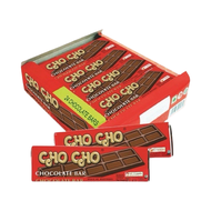 Cokelat Chocho Bar 24 Pcs Rasa Stoberi Cokelat - CHO CHO BAR CHOCOLATE by Jadoel Snack