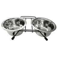 Marukan Dog/ Cat Double Feeder (Stainless)