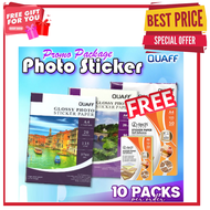 PROMO WITH FREE 10 PACKS A4 Size 135/90 gsm Quaff Glossy Photo Sticker Paper 20 Sheets
