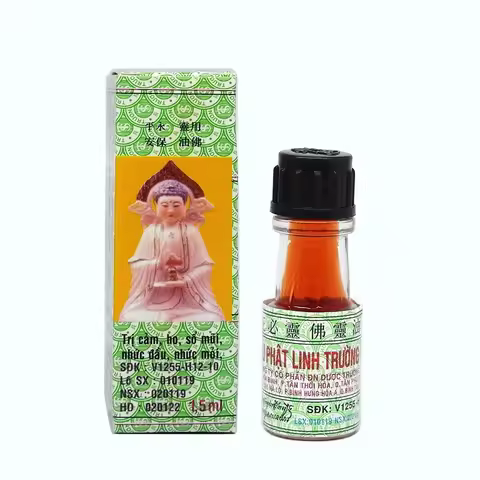 3pcs Vietnam Buddha Oil For Headache Toothache Stomachache Dizziness Back Pain Active Oil Tiger Balm