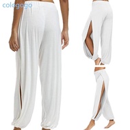 COLO Slit Harem Pants Women Hippie Harem Pants Trousers Beaches Coverup Pants