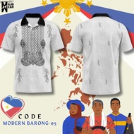 POLO SHIRT Philippine Ethnic Tribal Modern Barong Polo Shirt Full sublimation tshirt for women and m