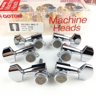 WK-Original GOTOH SG381-01-MGT Electric Guitar Locking Machine Heads Tuners Chrome  Silver Tuning Pe
