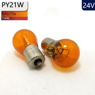 Đèn Tín Hiệu Xe Tải Philips 24V PY21W BAU15s Đèn Vàng Amber 21W 13496CP Đèn Tín Hiệu Giao Thông Cho