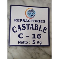 Refractory Cement C-16 5KG – High Temperature Fire Resistant Cement | 1600 Industrial Burning & Furn
