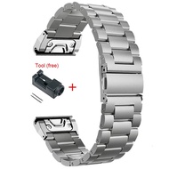 22mm 26mm Quickfit Stainless Steel Strap Garmin Fenix 8 51mm 47mm Smart Watch Metal bracelet Wristba