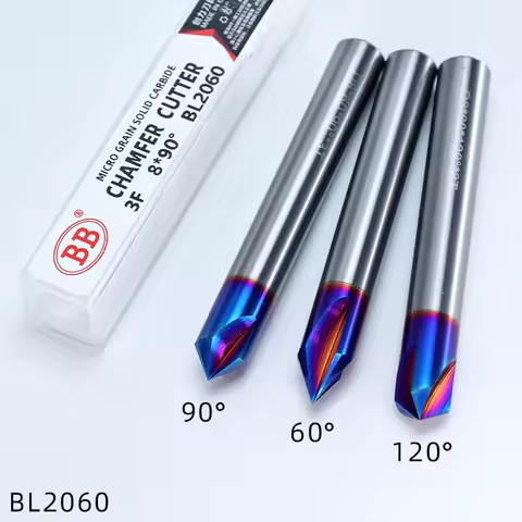 BB Chamfer Milling Cutter Carbide Corner Countersink Chamfering Mill Deburring Edges V Groove Router
