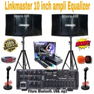 paket karaoke sound system linkmaster ampli Equalizer bluetooth USB