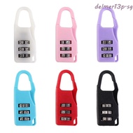 DELMER13P Suitcase Combination Lock, Plastic Digit Mini Combination Padlock, Fashion 3 Dial Digit An