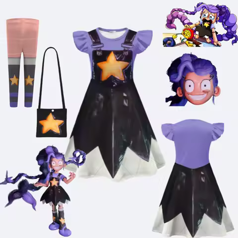 Horror Game Play Time Lily Cosplay Costume Girl Dress Up Bag Leggings Mask Bobi P5 Lily Children's C