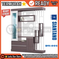 (INSTANT) SIANTANO DV-005 TV CABINET ROOM DIVIDER PARTITION DECORATIVE CABINET 1 DOOR 2 DRAWERS 3 GL