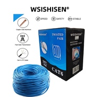 WSS Comlink CAT6 [Indoor|Outdoor] UTP Cable 100M/305M 23AWG 0.50mm CCA Blue Cat6 Cable Cat6 Ethernet