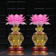 J-9/Buddha supplies LED Lotus Lamp Household Buddha Worship Avalokitesvara Buddha Buddha Lamp Buddha
