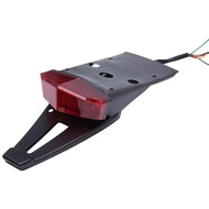 yolandd -บังโคลนหลัง WD 12VLED ไฟท้ายใหม่สำหรับมอเตอร์ไซค์รถออฟโรดดัดแปลงไฟส่องป้ายทะเบียนพร้อมบังโค