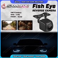 [ High Resolution] Reverse Camera SAMURAIKATANA Night Vision Fish Eye Waterproof 170" Degree Wide An