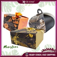 VRstar Monstera Design Souvenir Box Kotak Gula Hadiah Wedding Doorgift 10pcs