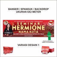 Banner Backdrop 6x2 meters