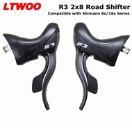 SHIFTER LTWOO R3 BLACK 2 X 8 SPEED BRIFTER SEPEDA ROADBIKE SEPASANG KANAN KIRI