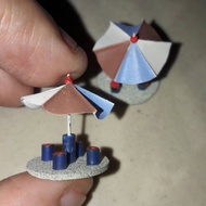 Gazebo Umbrella Model Diorama Miniature