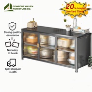 Comfort Haven Furniture Co.Floor-Standing Rock Slab Multifunctional Workbench Storage Cabinet厨房储物工作台