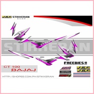 ◄ ℗ CT 100 BAJAJ STOCK DECALS