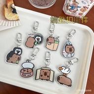 3 Days Cute Cartoon Capybara Kapibara Acrylic Keychain Creative Exquisite Small Pendant Mobile Phone