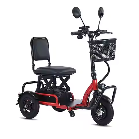 old people lightweight 3wheel folding electric scooter mobility small wheels electric scooter bike 5