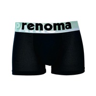 Renoma Men's Champion Meshed Microfiber Sport Trunk Single Pack RX9551 Black / Blue  | underwear