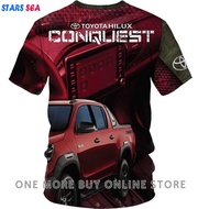 Toyota Hilux Conquest T Shirt Man Quick Drying Breathable Casual Sportwear