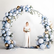 Heavy Duty Round Wedding Arch Metal Hoop Garden Arbor for Floral Balloon Garland Indoor Outdoor