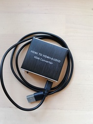 HDMI 聲畫分離器輸出光纖 SPDIF 及3.5耳機插