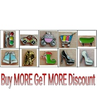 A121-A130 Traffic Light,Car,Carriage,Trolley,Bottom Pants,Tops Jacket,Clown Shoe,Lady High Heel floating charm 4 Locket