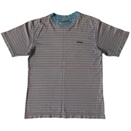Bitch Skateboards Stripes Tee 90's Red/Light Blue - Kaos