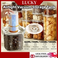 【SG Seller 】Airtight Vacuum Storage Tank StackableThickened Transparent 2 Lock Kitchen Organizer Lid