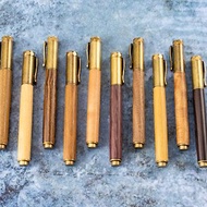 木製古銅磁吸鋼筆 含雷射刻字 客製 木頭筆【Antique Brass】