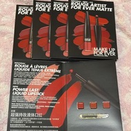 Make up forever Rouge Artist for ever matte power last liquid lipstick 特霧 持色 唇釉 24小時持久 絲絨 柔霧 輕盈 妝感 唇