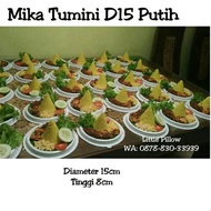 (Contents 50pcs) WHITE Tumpeng Mica/Round Sponge Mica D15